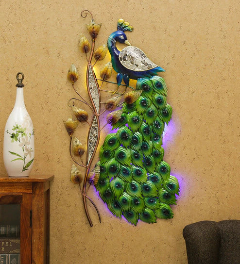 Small 4Ft Peacock With LED Light