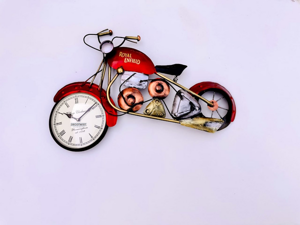 RED BIKE CLOCK